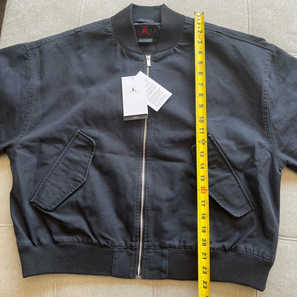 Nike Jordan Renegade Women's Canvas Jacket Black Medium - Picture 5 of 9